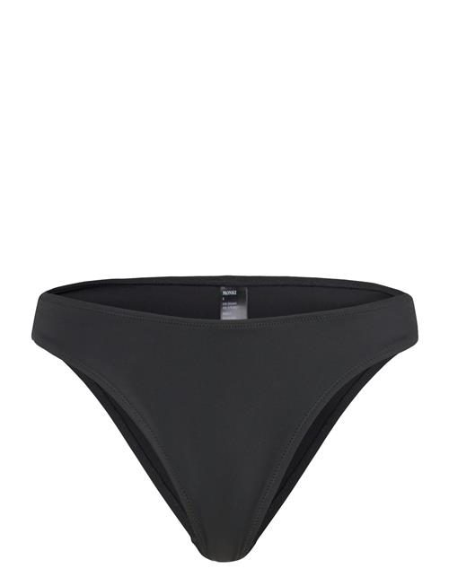 Scooped High-Cut Bikini Bottoms Monki Black