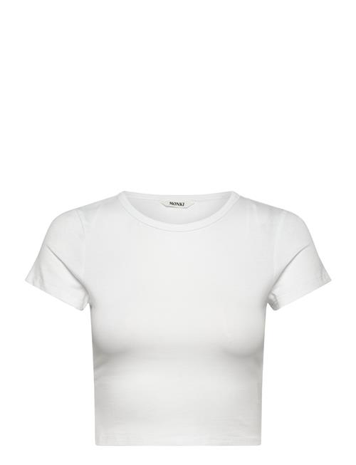 Cropped T-Shirt Monki White