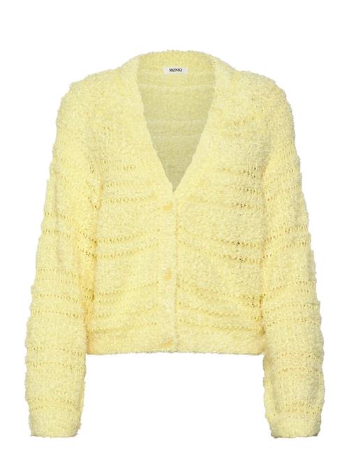 Soft Knitted Single-Breasted Cardigan Monki Yellow