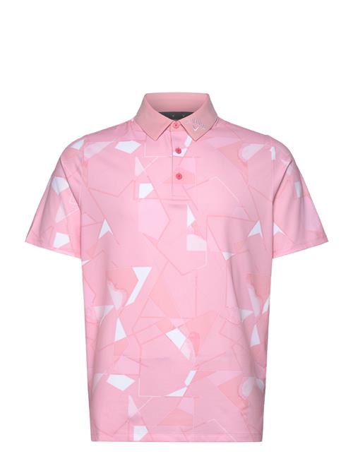 Kick Flip Print Polo Callaway Pink