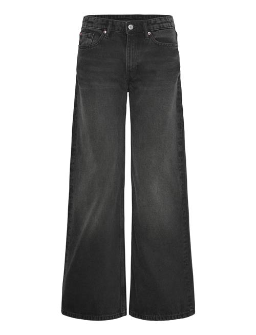 Paz Mid Wide Jeans Monki Black