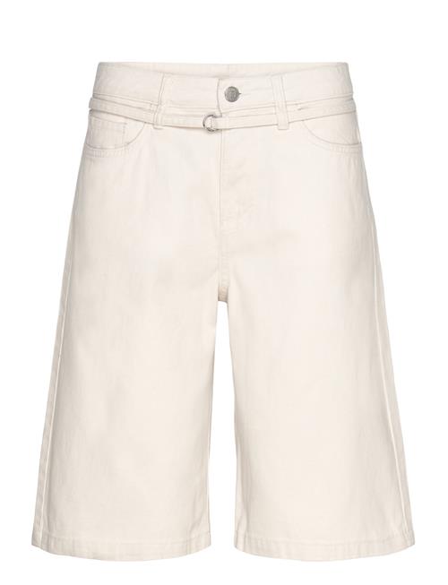 Low Rise Cargo Cotton Twill Jorts Monki Beige