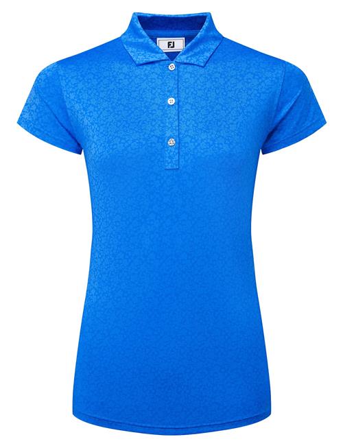 Painted Floral Cap Sleeve Lisle FootJoy Pink