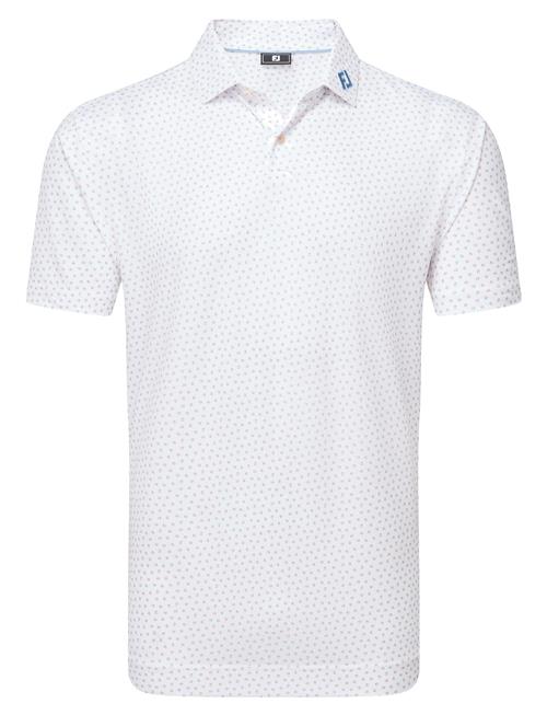 Bounce Print Pique FootJoy White