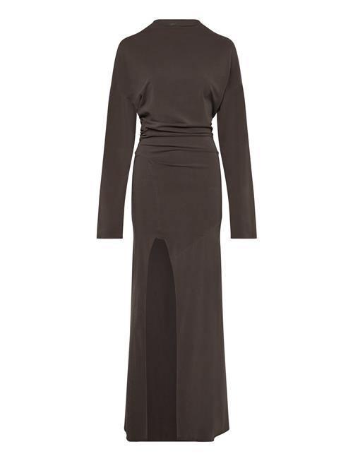 Long Slevve Dress Weekday Brown