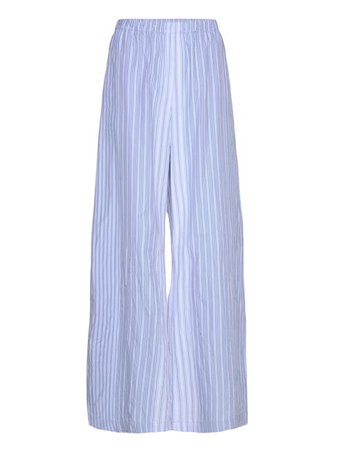 Low Loose Cotton Trousers Weekday Blue