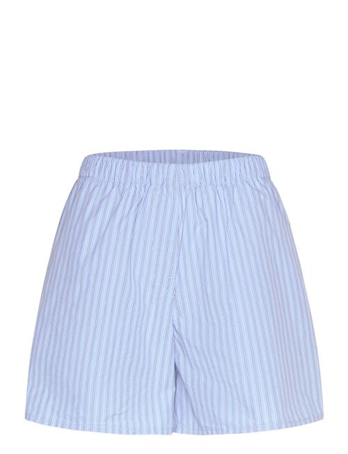 Low Rise Cotton Shorts Weekday Blue