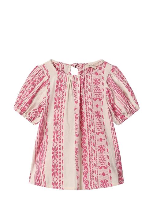 Addie Ss Blouse Fliink Pink