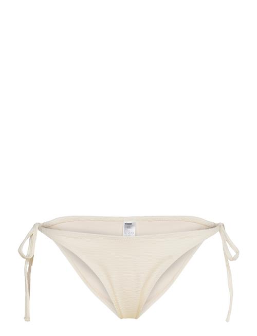 Structured Strappy Tie Bikini Bottoms Weekday White