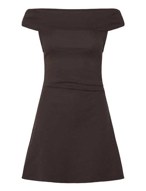 Short Strapless Dress Mango Brown