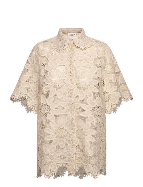 Ari Guipure Lace Shirt Malina Cream