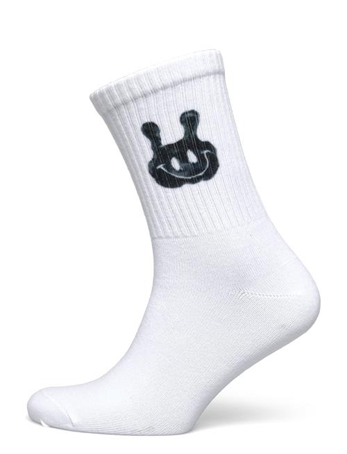 Graphic Sport Sock Weekday White