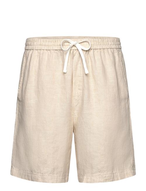 Relaxed Linen Drawstring Shorts Weekday Beige