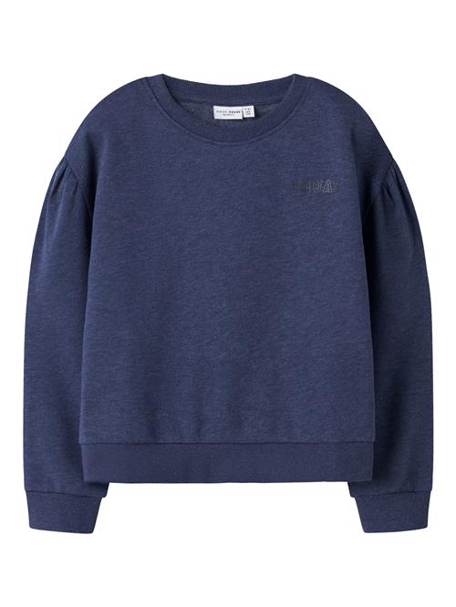 Se NAME IT Kort Sweatshirt Vima Blueprint Squad Blue hos SmartKidz