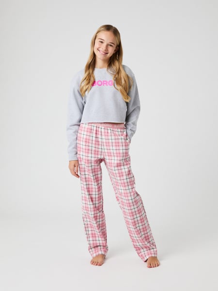Björn Borg Core Flannel Pyjama Pants Pink, 122-128