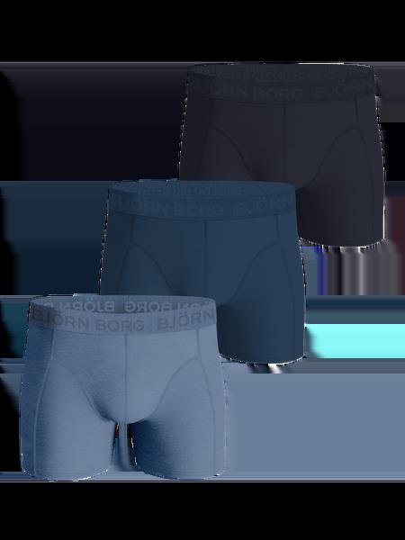 Björn Borg Cotton Stretch Boxers 3-pack Blå, S