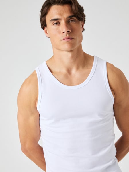 Björn Borg Core Slim Tank 2-pack Hvid, XXL