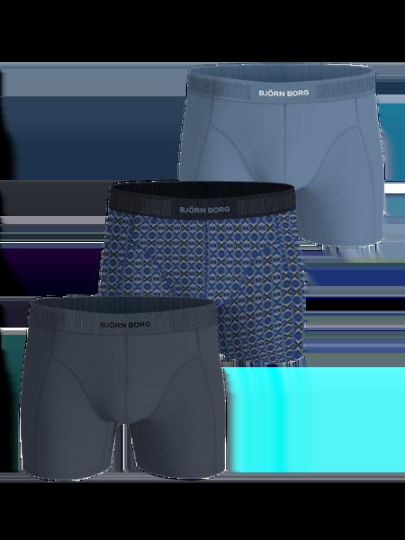 Björn Borg Organic Cotton Stretch Boxers 3-pack Blå, S