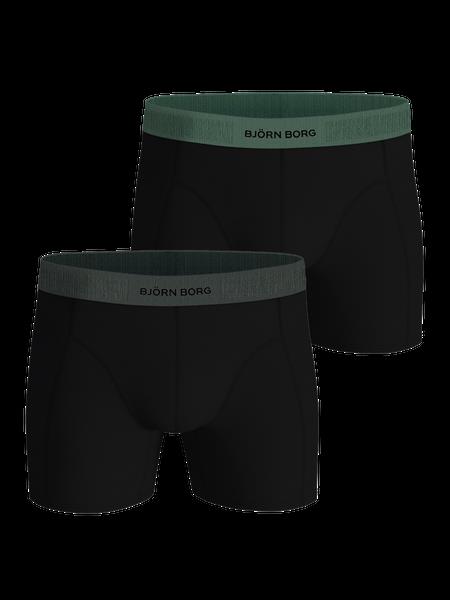 Björn Borg Organic Cotton Stretch Boxers 2-pack Sort, XXL