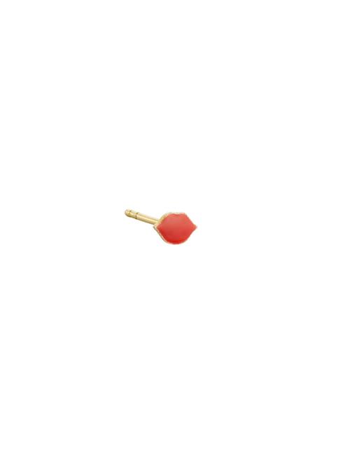 Enamel Stud Design Letters Red