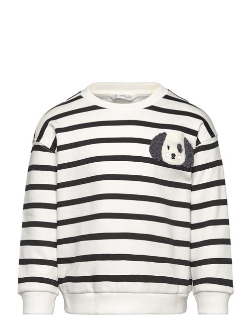 Se Striped Print Sweatshirt Mango White ved Booztlet