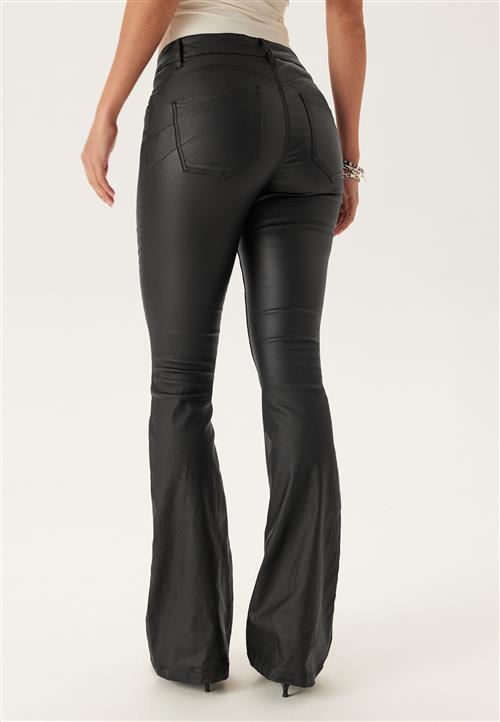 BUBBLEROOM Low Waist Push-up Coated Jeans