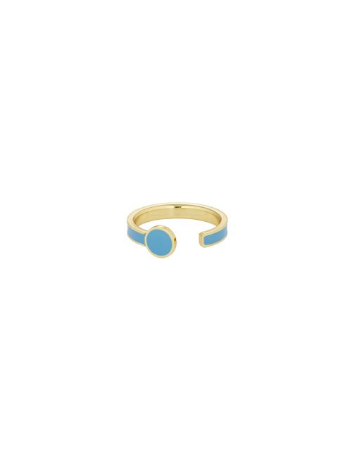 Rainbow Dot Ring Design Letters Blue