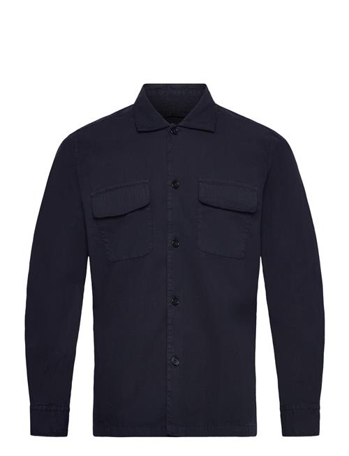 Seersucker Overshirt Morris Navy