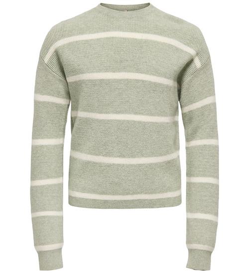 Kids Only Bluse - Strik - Noos - KogFranca - Desert Sage/Small S