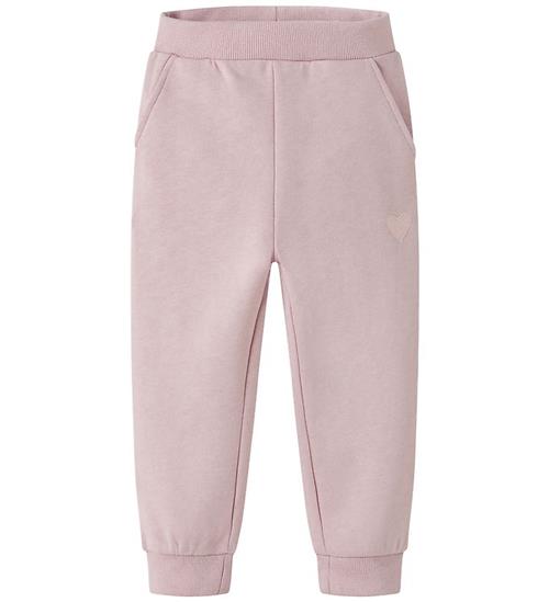 Name It Sweatpants - NmfVima - Burnished Lilac/Heart Embroidery