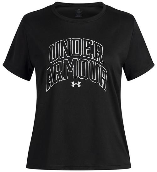 Under Armour T-shirt - Tech Varsity - Sort m. Print