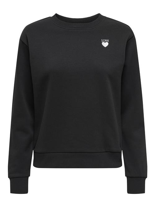 Se JDY Sweatshirt 'JDYPARIS'  sort / hvid ved About You