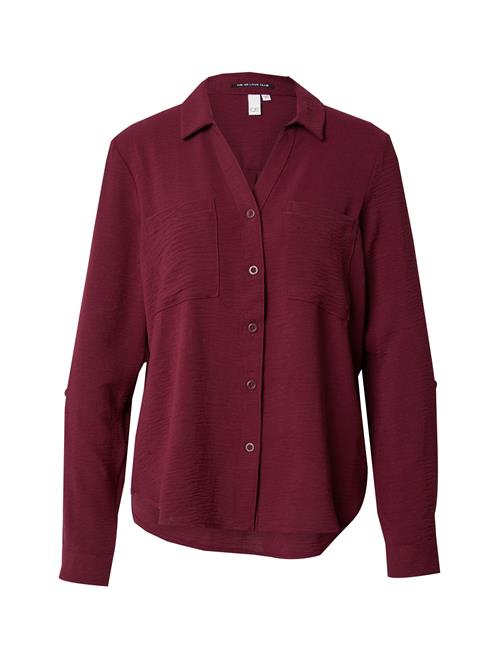 QS Bluse  mørkerød