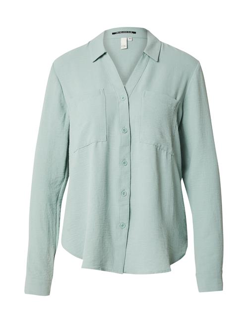 QS Bluse  cyanblå