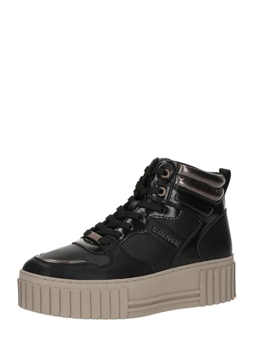 s.Oliver Sneaker high  beige / sort