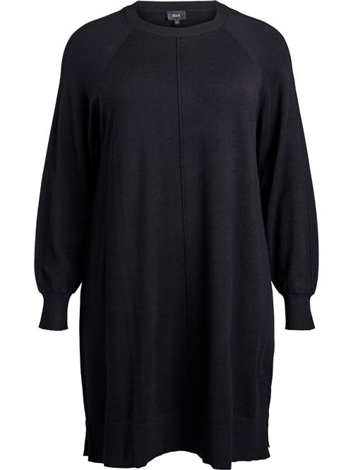 Zizzi Strikkjole 'Caella'  sort