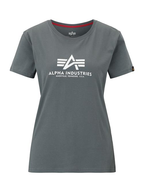 ALPHA INDUSTRIES Shirts  røgblå / hvid