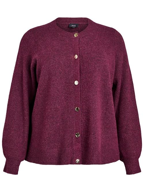 Zizzi Cardigan 'CAVISTA'  vinrød