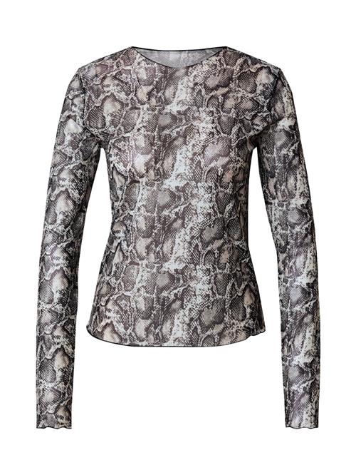 OBJECT Shirts 'OBJMONTANA'  beige / mørkebrun / hvid