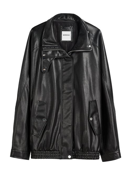Bershka Overgangsjakke  sort