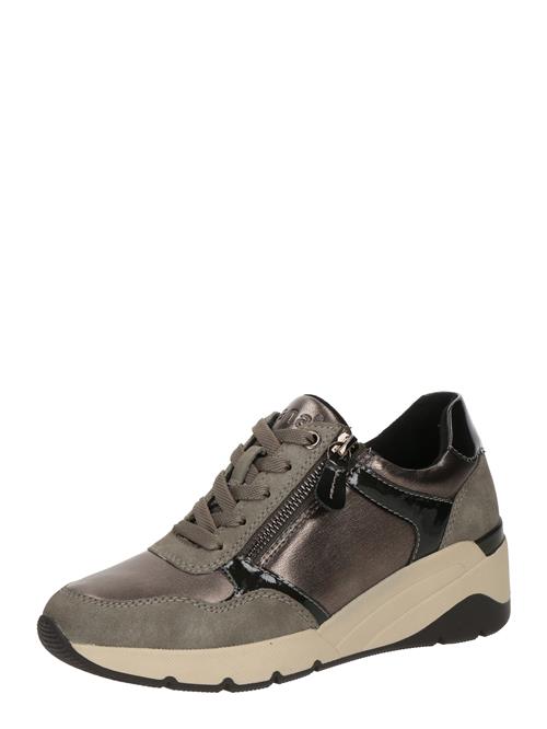 JANA Sneaker low  taupe / mørkegrå / sort