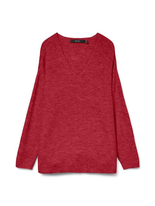 VERO MODA Pullover 'VMLefile'  kirsebærsrød
