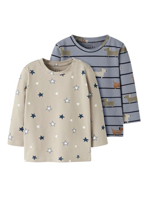 NAME IT Shirts 'NBMVACION'  beige / marin / brun