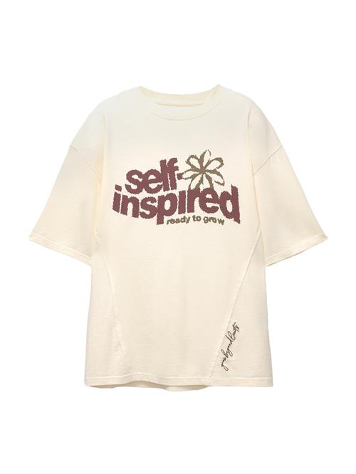 Pull&Bear Shirts  ecru / brun / bordeaux