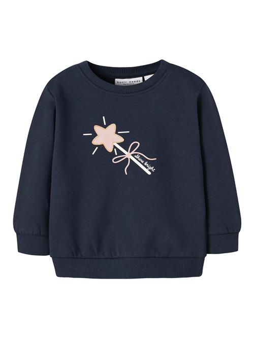 NAME IT Sweatshirt 'NBFVRILLIE'  navy / guld / gammelrosa / hvid