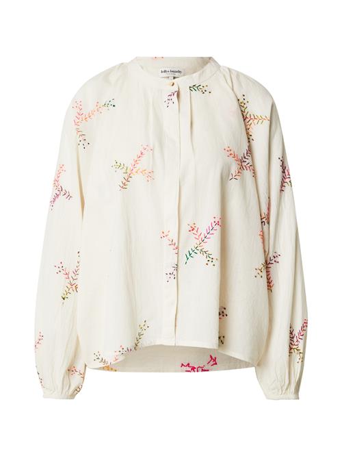 Lollys Laundry Bluse 'Hailey'  creme / grøn / orange / pink