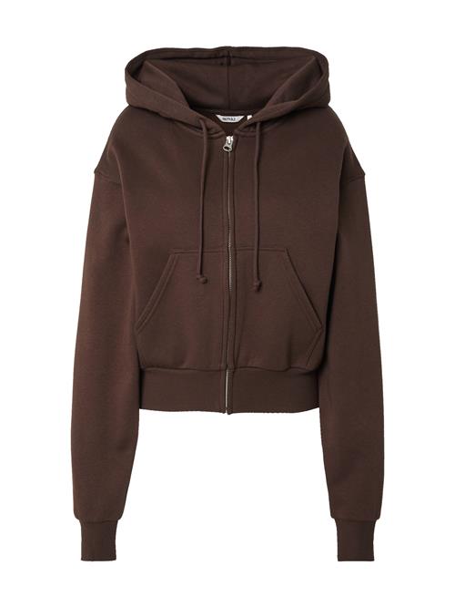 Monki Sweatjakke  brun / sølv