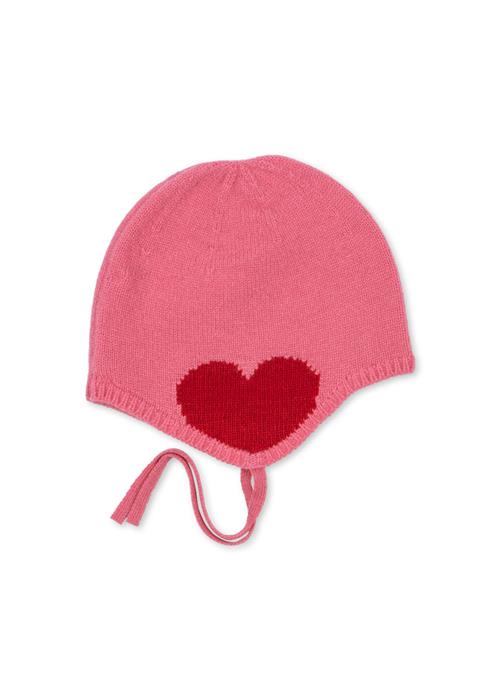 Konges Sløjd Collette Strikket Hue Pink  Collette Helmet Pink 6-9 months Wool Lyserød  6-9 måneder  kvinde