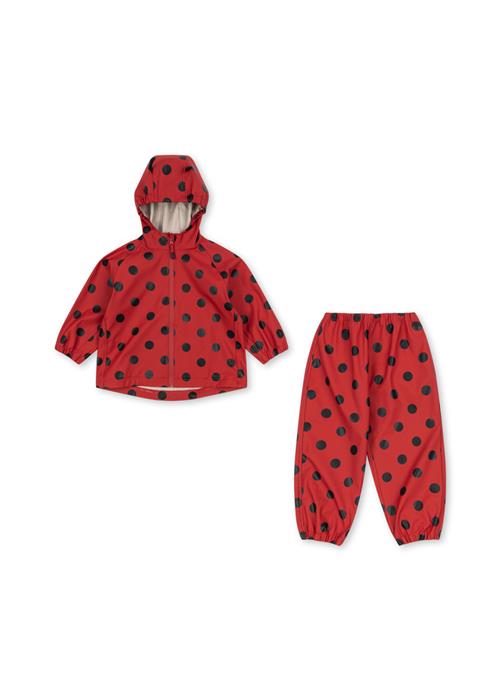 Konges Sløjd Cinelle Regnsæt Lady Dot  Cinelle Rain Set Lady Dot 12 months  Rød  12 måneder  kvinde