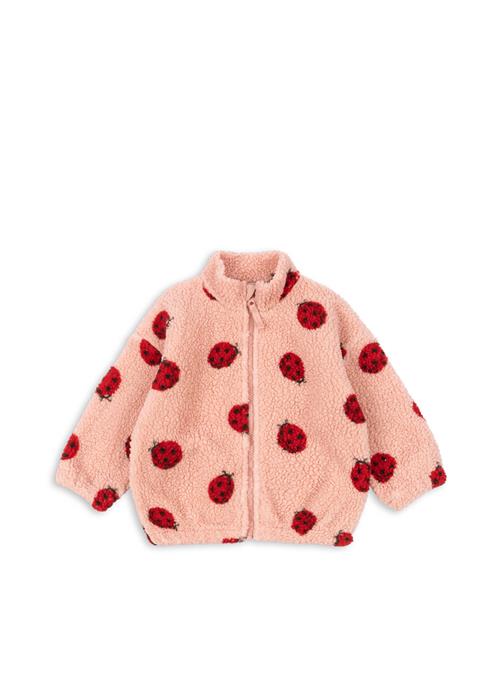 Konges Sløjd Jody Pile-jakke Ladybug Pink  Jody Teddy Jacket Grs Ladybug Pink 2 Y Fleece Lyserød  2 år  kvinde